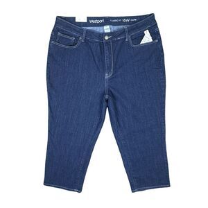 Westport Classic Fit Capri Denim Pants - Size 16W